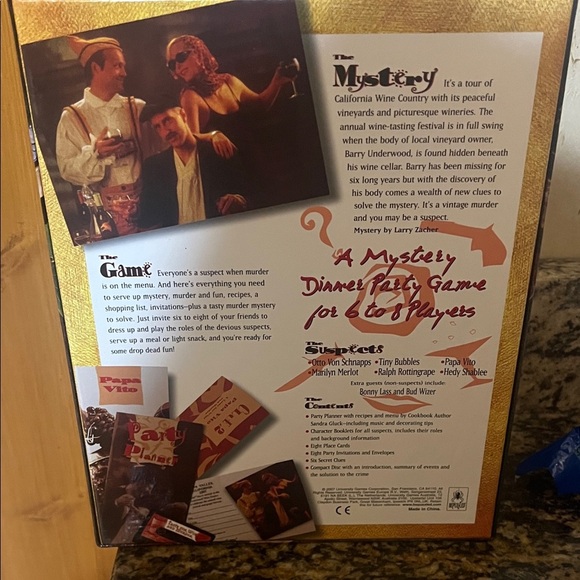 Murder Mystery Party Game Wine and Murder - Picture 2 of 6